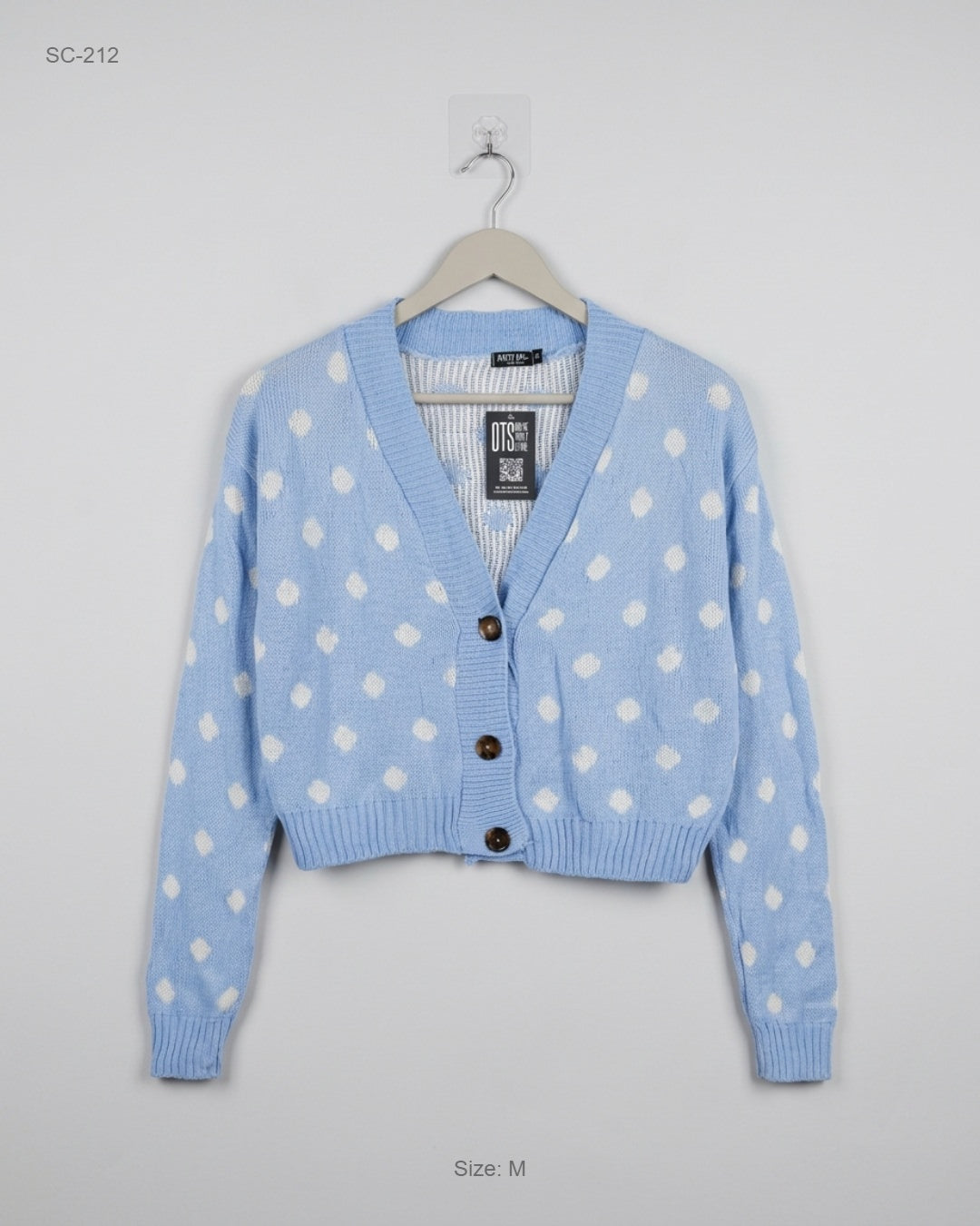 Secondhand Branded Short Cardigans by Nasty Gal, Blue Acrylic fabric, Premium condition, for Women - Online Thrift Shop Peshawar Pakistan