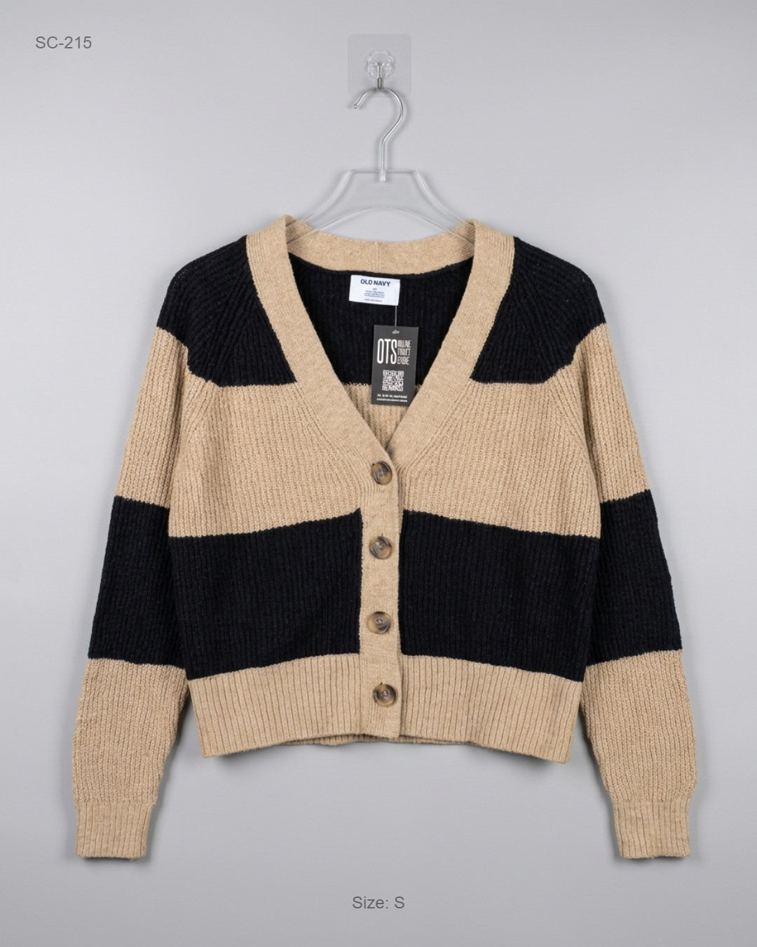 Short Cardigans | Old Navy | Preloved Branded | Beige Acrylic | Premium | OTS Thrift Store Peshawar Pakistan