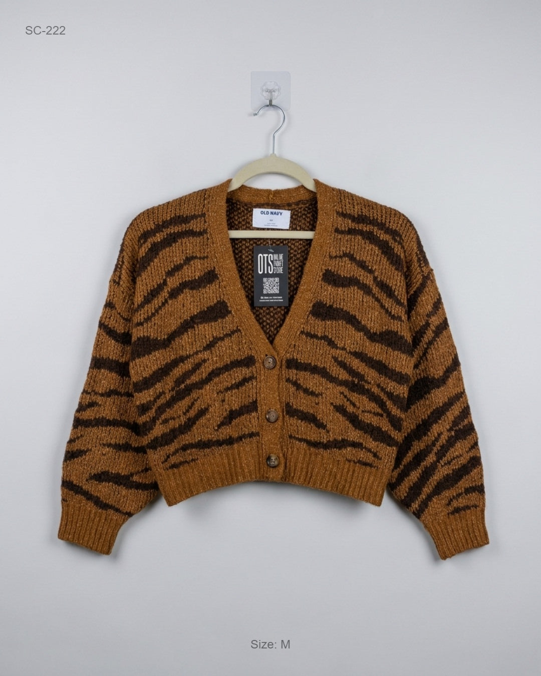 Short Cardigans | Old Navy | Preloved Branded | Brown Acrylic | Premium | OTS Thrift Store Karachi Pakistan