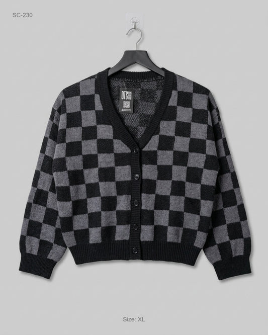 Secondhand Branded Short Cardigans by CUT LABEL, Gray Acrylic fabric, Premium condition, for Women - Online Thrift Shop Islamabad Pakistan