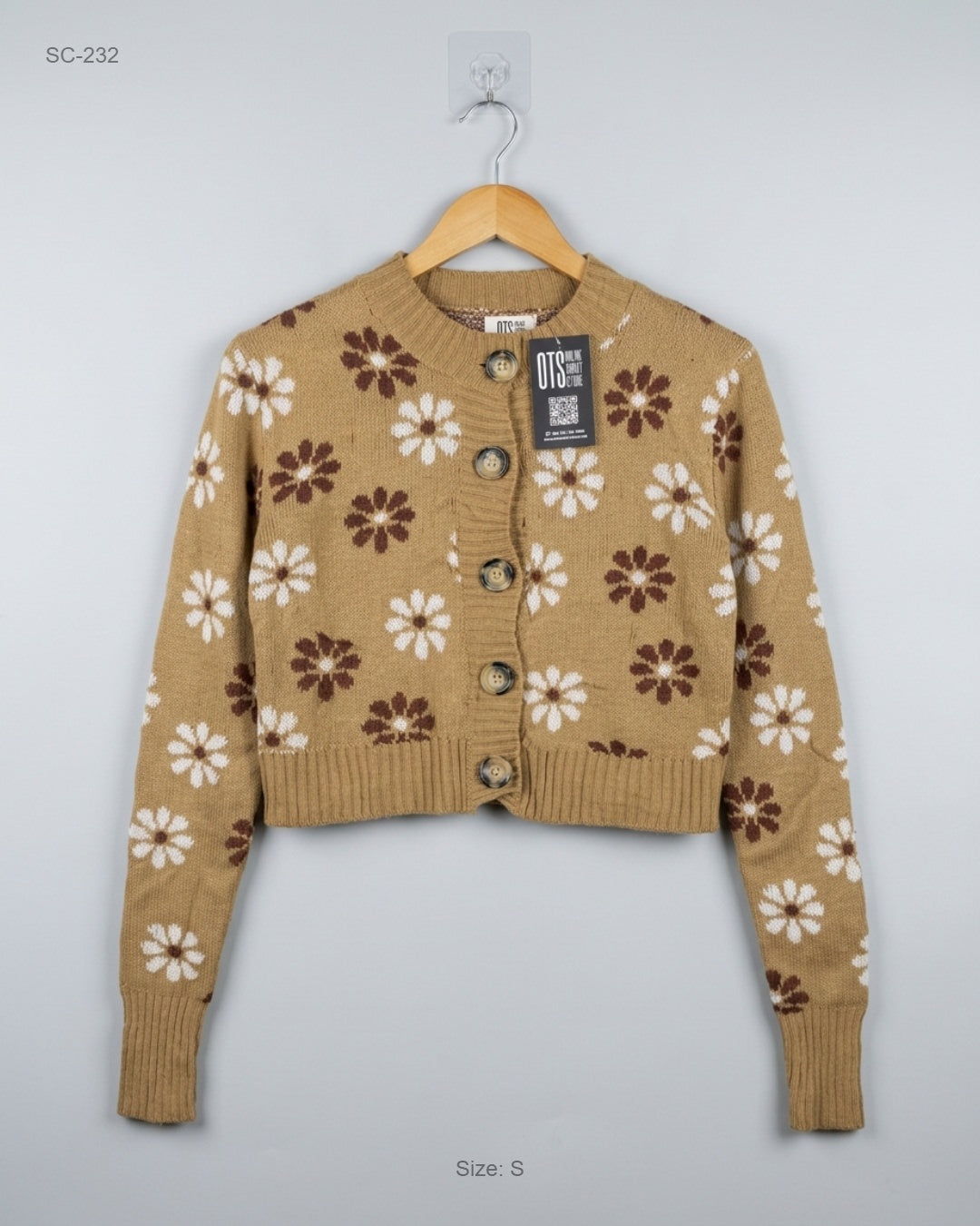 UK Imported secondhand Short Cardigans - Ardene brand, Brown Acrylic, Premium condition, for Women - Online Thrift Store Islamabad Pakistan
