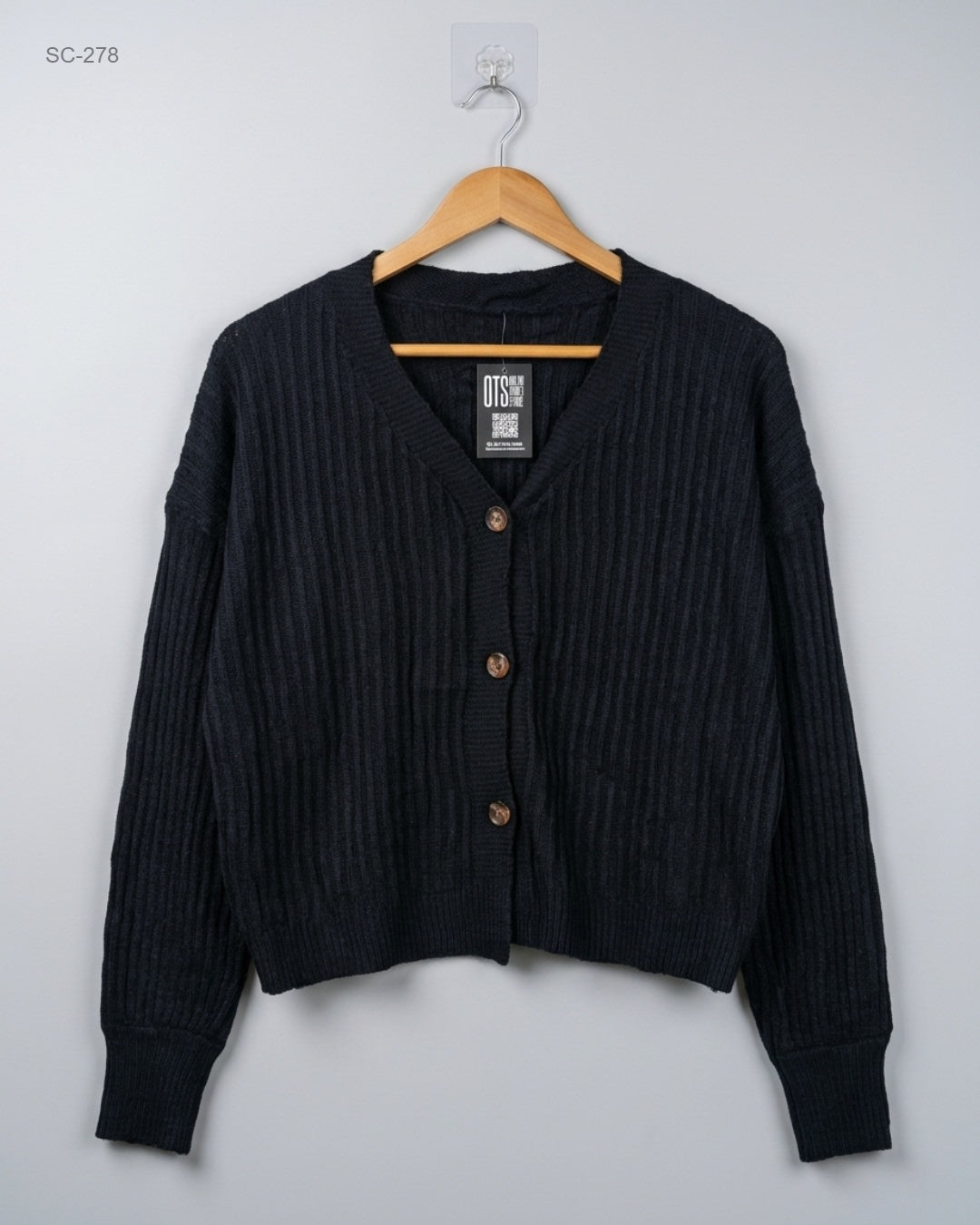 CUT LABEL (SC-278) Oversized Cropped Cardigan
