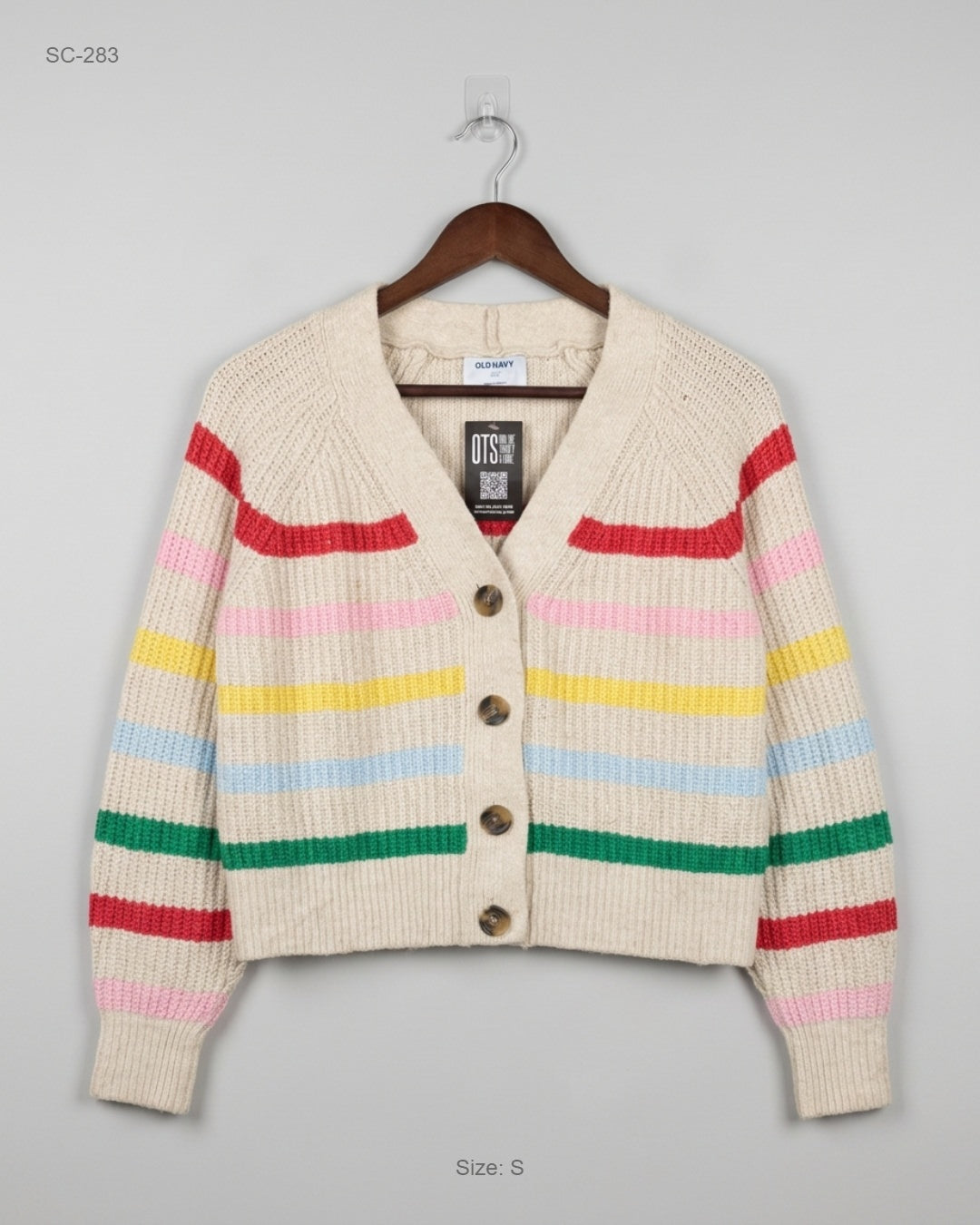 Old Navy (SC-283) Striped Boxy Cardigan