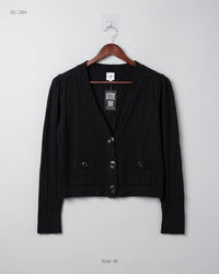 Cabi (SC-284) Cropped V-Neck Cardigan