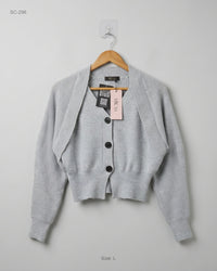 MICAS (SC-296) Cropped Bolero-Style Cardigan