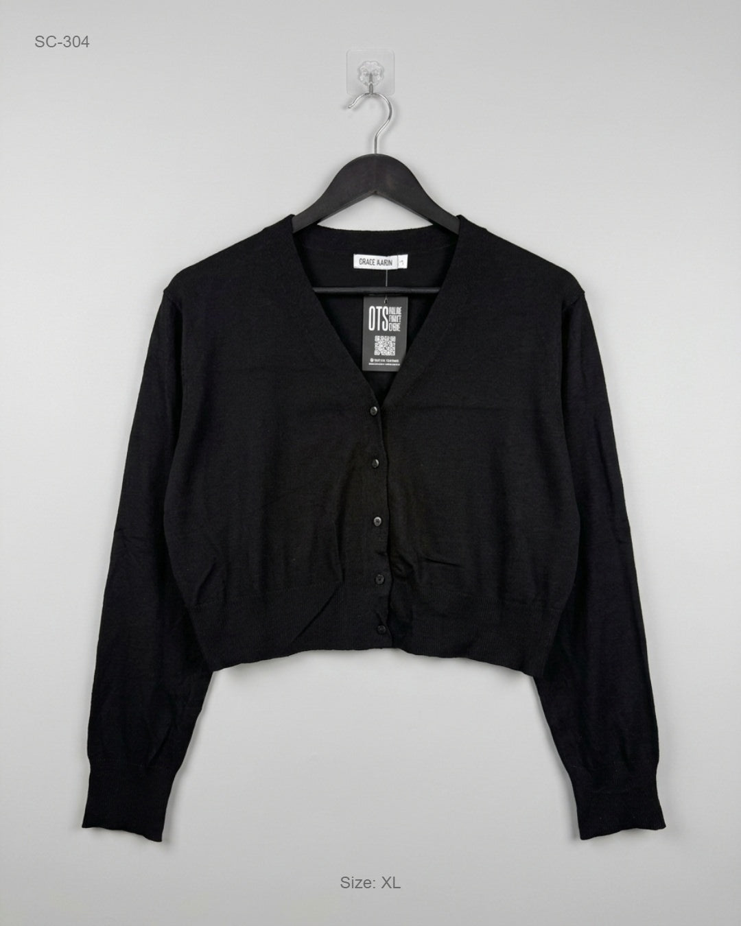 Grace Karin (SC-304) Cropped Button-Up Cardigan