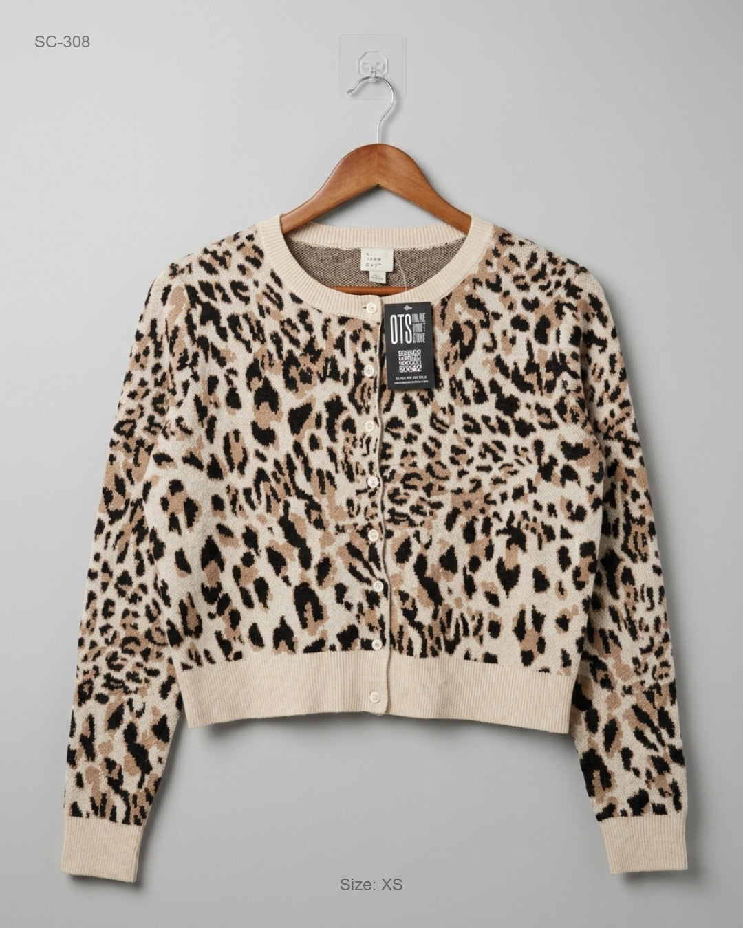 A NEW DAY Brown Leopard Print Cardigan buy preloved clothing online Pakistan