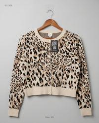 A NEW DAY (SC-308) Leopard Print Cardigan