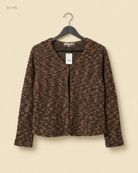 Geisha (SC-415) Textured Knit Cardigan