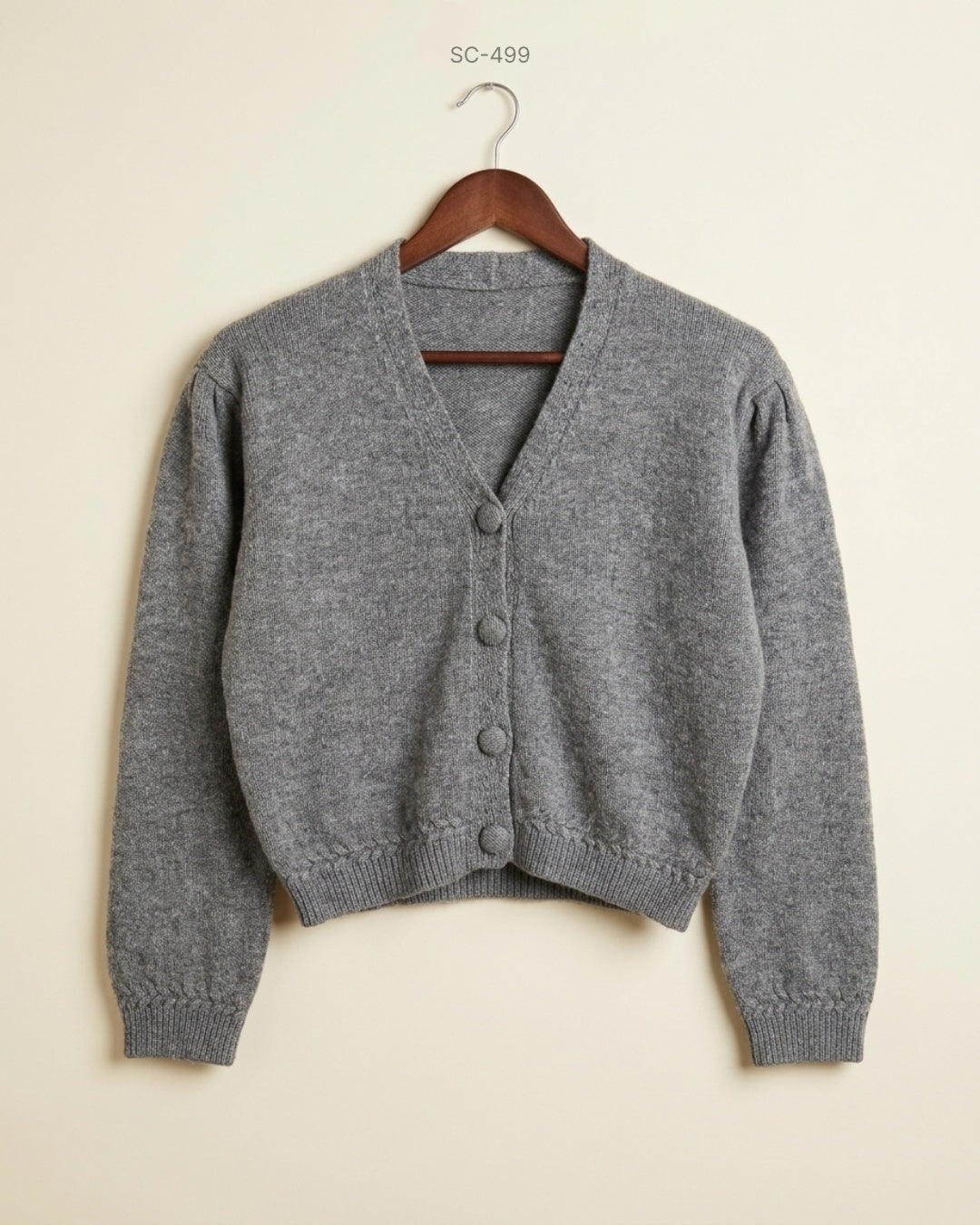 Cut Label (SC-499) Cropped Knit Cardigan