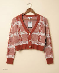 No Boundaries (SC-559) Cropped Knit Cardigan