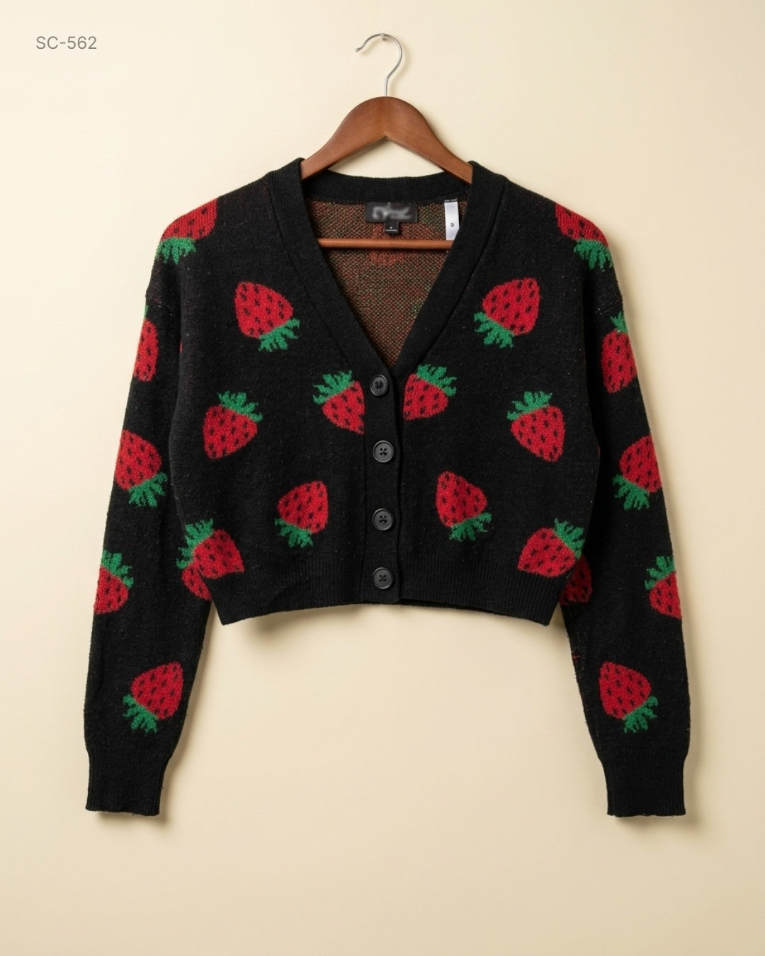 Art Classic (SC-562) Cropped Strawberry Cardigan