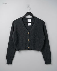 Ardene (SC-609) Cropped Ribbed Cardigan