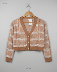 Princess (SC-622) Cropped Knit Cardigan