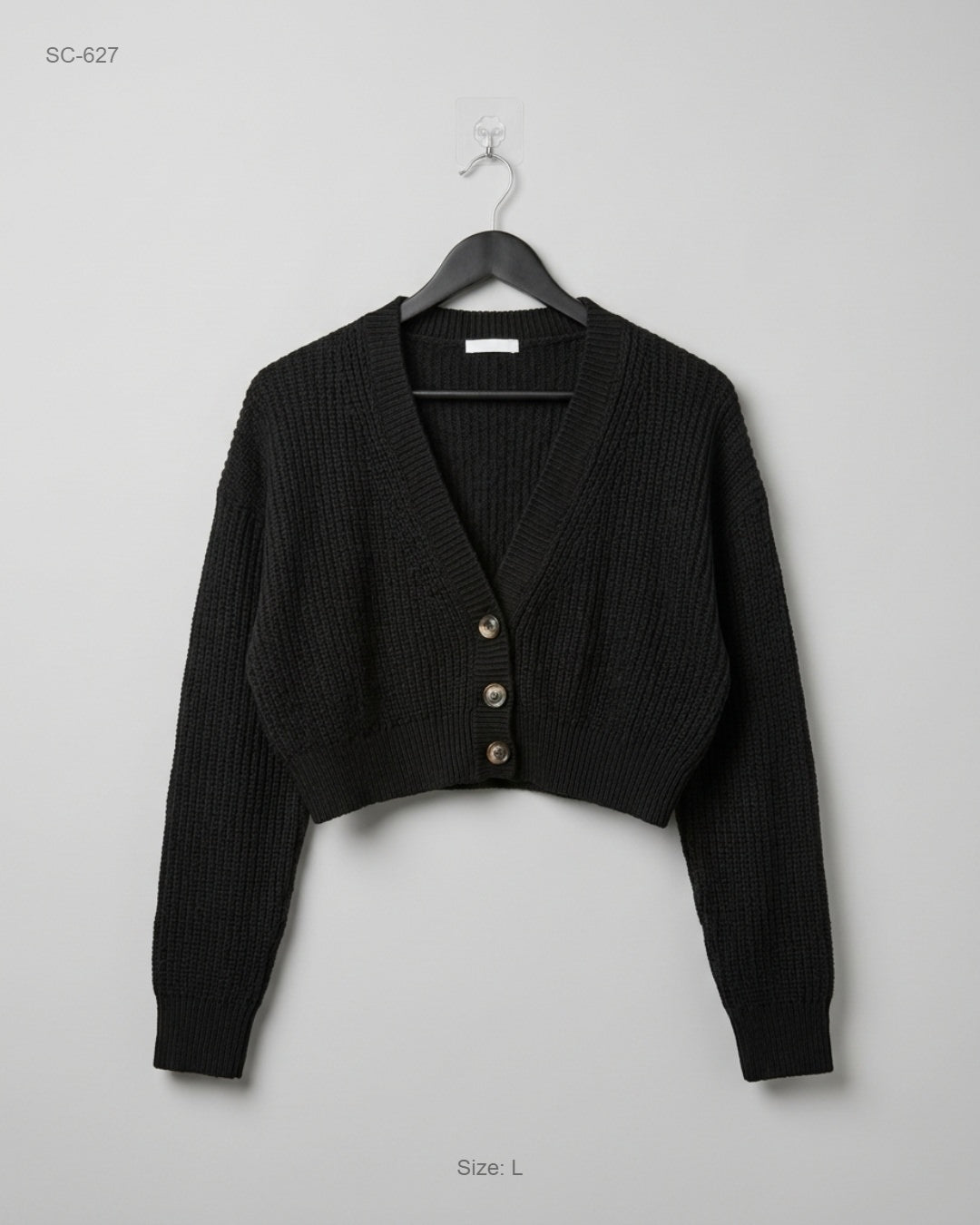 Terranova Black Cropped Cardigan buy preloved clothing online Pakistan