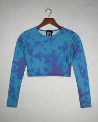 STYLEWISE Blue Summer Crop Tops (SCT-101)