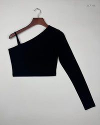 SHEIN Black Summer Crop Tops (SCT-105)