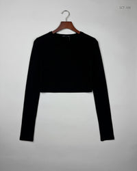 PRETTYLITTLETHING Black Summer Crop Tops (SCT-109)