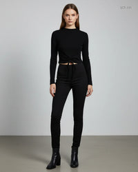 SHEIN Black Summer Crop Tops (SCT-131)