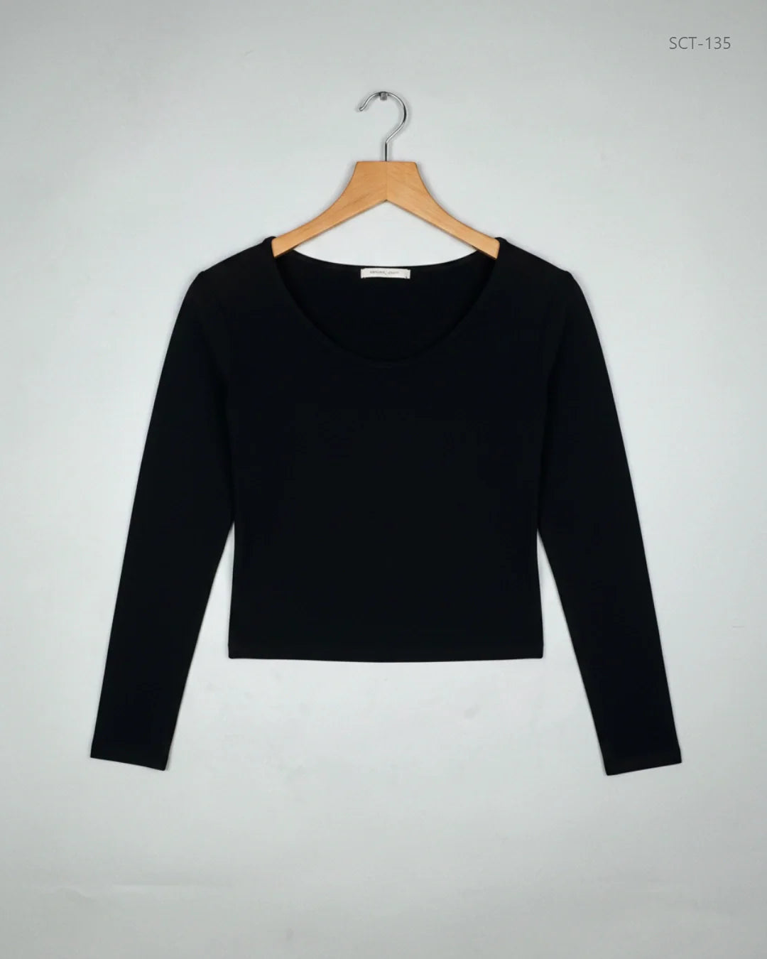 Preloved Premium Summer Crop Tops by AMBER, Black Polyester for Womens - OTS Thrift Shop Peshawar Pakistan