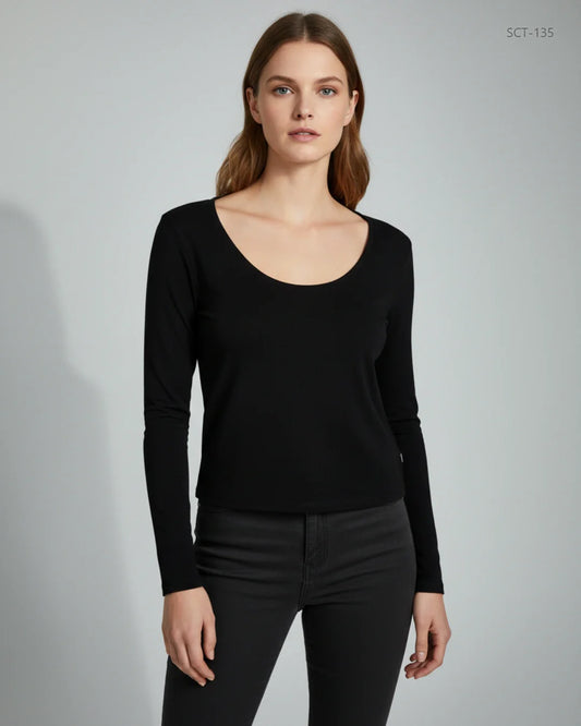 AMBER Black Summer Crop Tops (SCT-135)