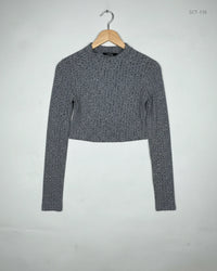 SHEIN Grey Summer Crop Tops (SCT-136)
