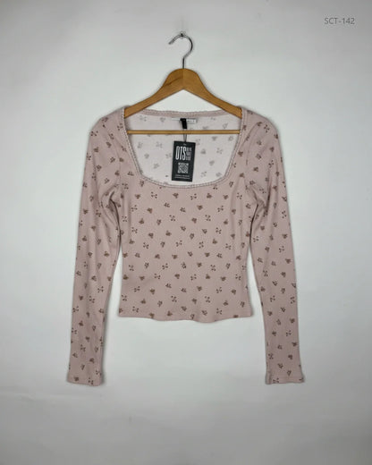 Premium Condition Summer Crop Tops | Preloved H&M | Teapink Cotton | Thrift Shop for Womens Islamabad Pakistan | OTS