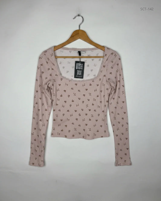Premium Condition Summer Crop Tops | Preloved H&M | Teapink Cotton | Thrift Shop for Womens Islamabad Pakistan | OTS