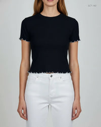 DUNNES Black Summer Crop Tops (SCT-143)