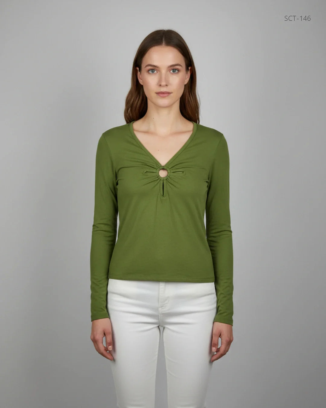 PRIMARK Olive Green Summer Crop Tops (SCT-146)