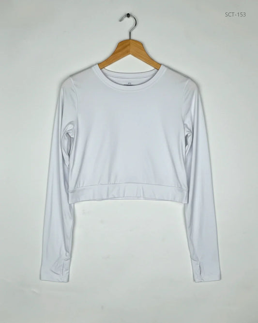 Premium Condition Summer Crop Tops | Preloved Nicole Miller | White Polyester | Thrift Shop for Womens Karachi Pakistan | OTS
