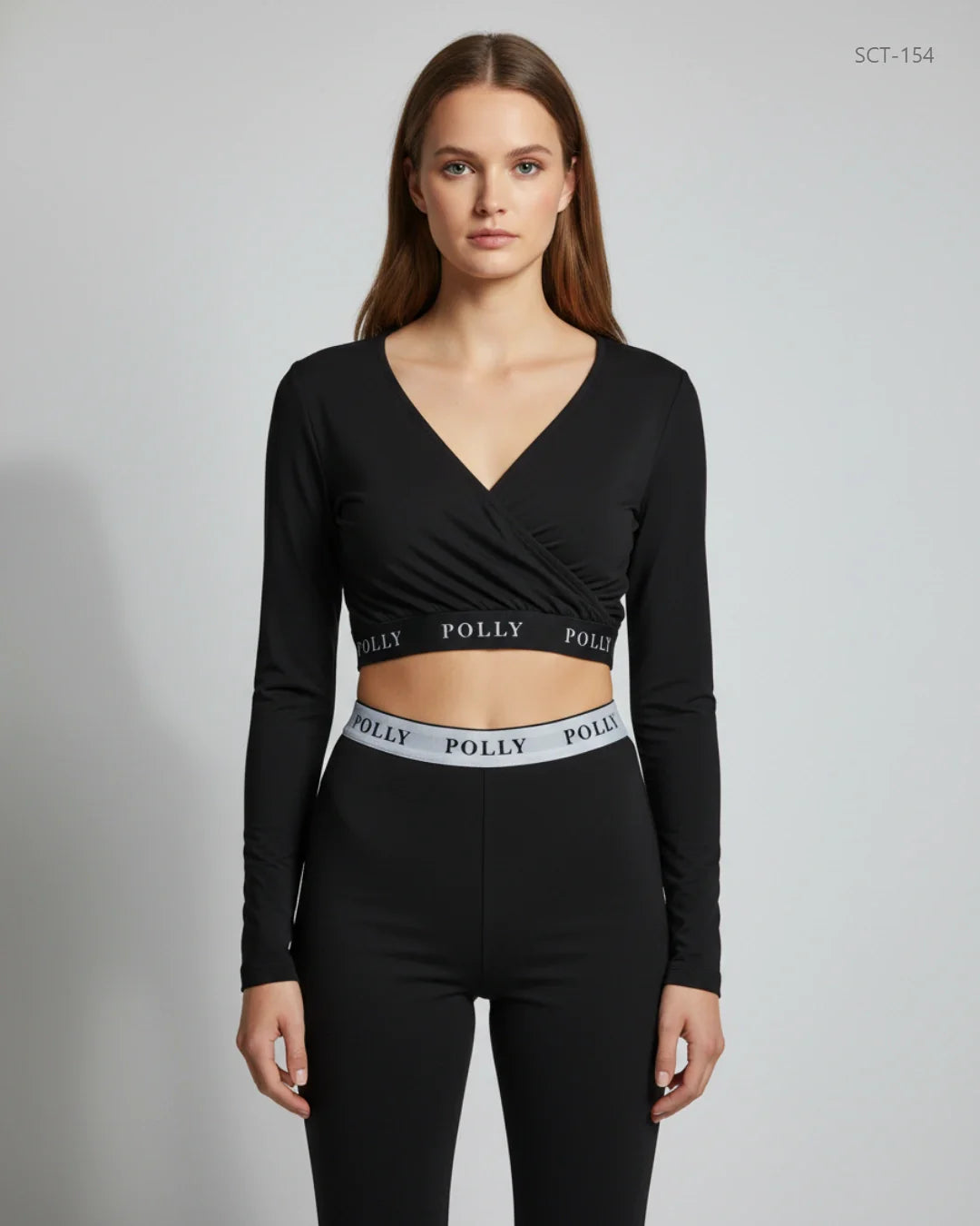 OH POLLY Black Summer Crop Tops (SCT-154)