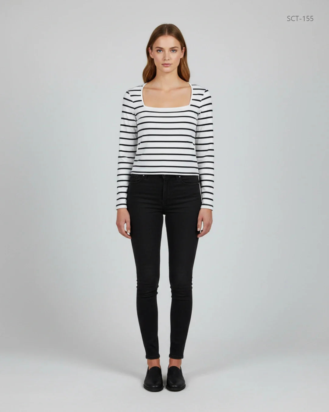 H&M Black & White Summer Crop Tops (SCT-155)