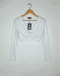 SHEIN White Summer Crop Tops (SCT-158)