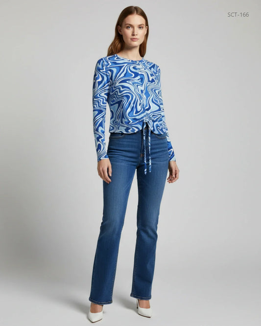 PRIMARK Blue Summer Crop Tops (SCT-166)