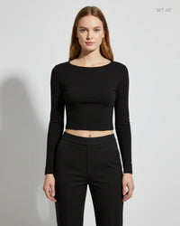 NEW LOOK Black Summer Crop Tops (SCT-167)