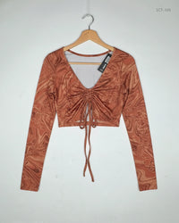SHEIN Brown Summer Crop Tops (SCT-169)