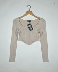SHEIN Beige Summer Crop Tops (SCT-172)
