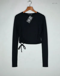 NASTAYGAL Black Summer Crop Tops (SCT-175)