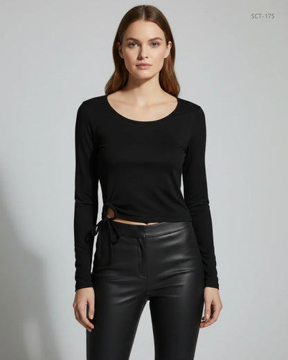 NASTAYGAL Black Summer Crop Tops (SCT-175)