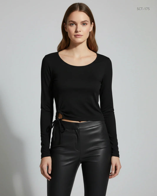 NASTAYGAL Black Summer Crop Tops (SCT-175)