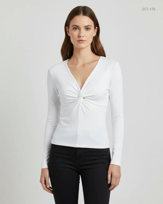 H&M White Summer Crop Tops (SCT-176)