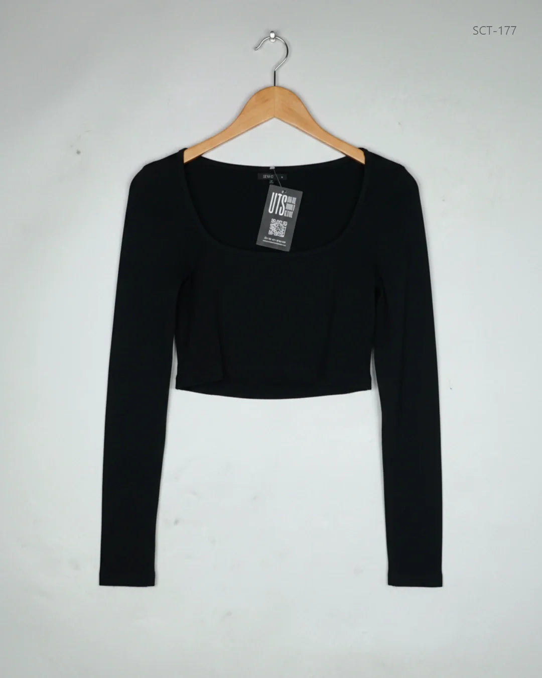 UK Imported secondhand Summer Crop Tops - Shein brand, Black Cotton, Premium condition, for Womens - Online Thrift Store Peshawar Pakistan