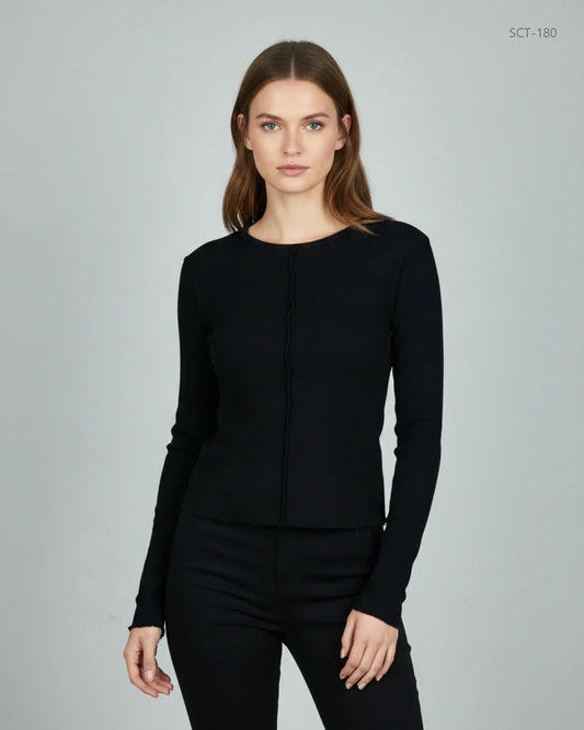 GEORGE Black Summer Crop Tops (SCT-180)