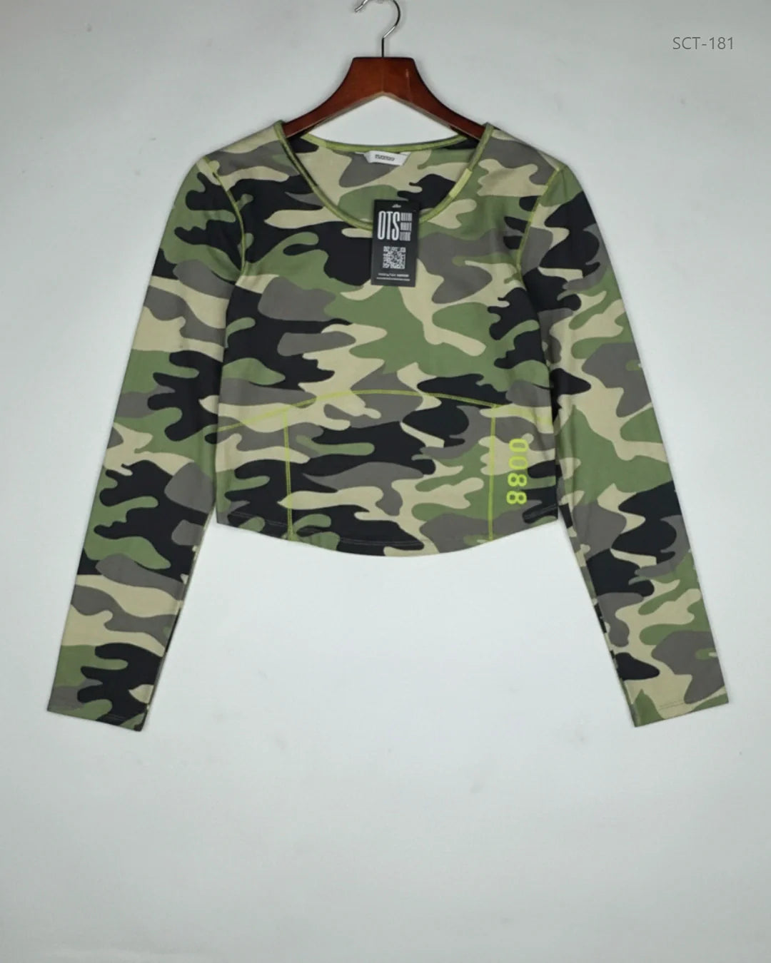 UK Imported secondhand Summer Crop Tops - George brand, Army Green Polyester, Premium condition, for Womens - Online Thrift Store Lahore Pakistan