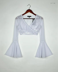 ROMWE White Summer Crop Tops (SCT-182)