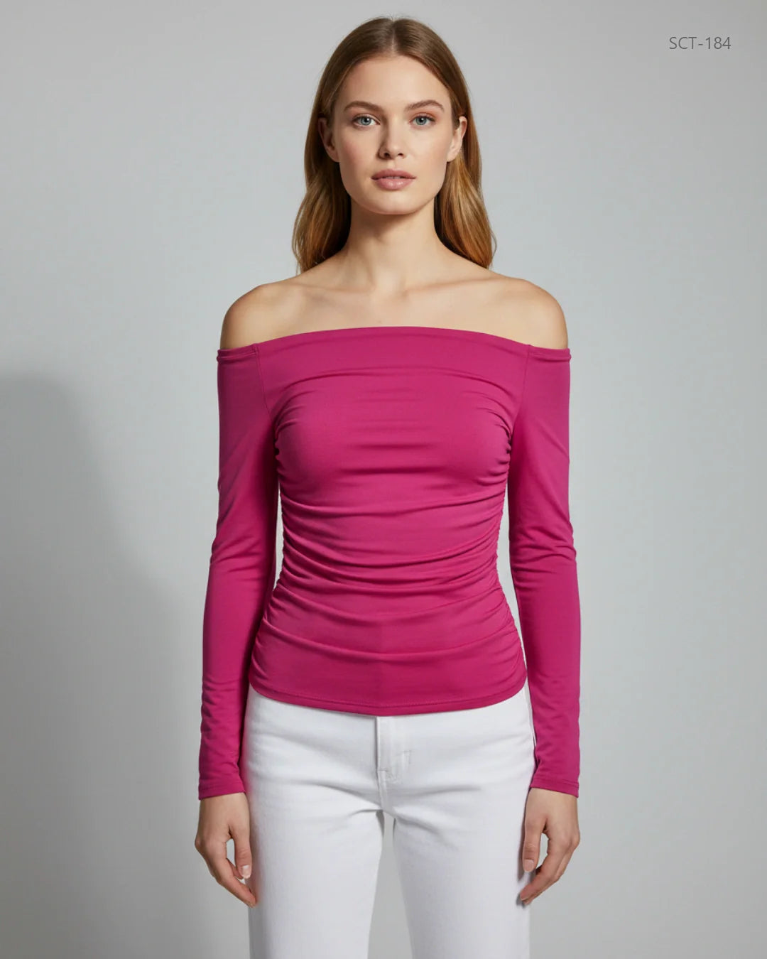 SHEIN Shocking Pink Summer Crop Tops (SCT-184)