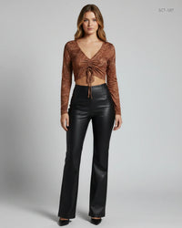 SHEIN Brown Summer Crop Tops (SCT-187)