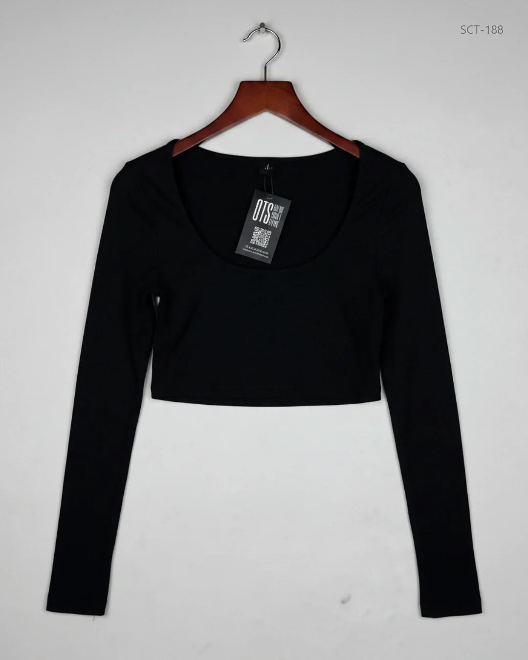 Shop Premium Summer Crop Tops by Shein | Preloved Branded Clothes | Black Polyester | Womens | OTS Thrift Store Lahore Pakistan