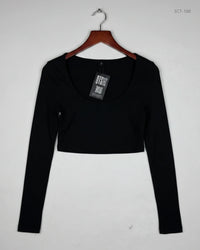 SHEIN Black Summer Crop Tops (SCT-188)